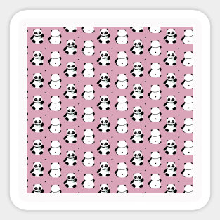 Panda Girl Neck Gator Funny Pandas Sticker